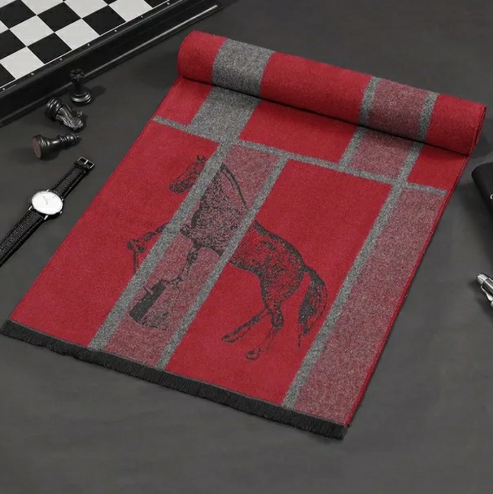 Elegant Cashmere Men Scarf - Picture 6 of 7
